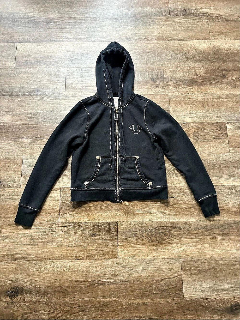 True Religion True World Tour Zip Hoodie Black
